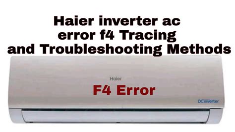 haier f4 error codes.